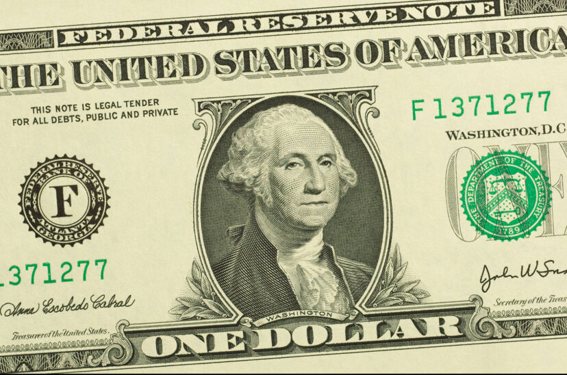 billete 1 dólar