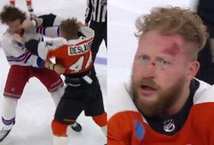 pelea hockey sobre hielo