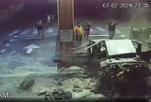 Explosión auto cocaína