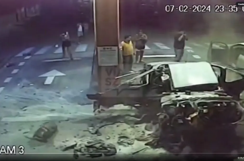 Explosión auto cocaína