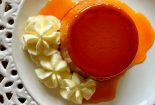 Flan dulce de leche