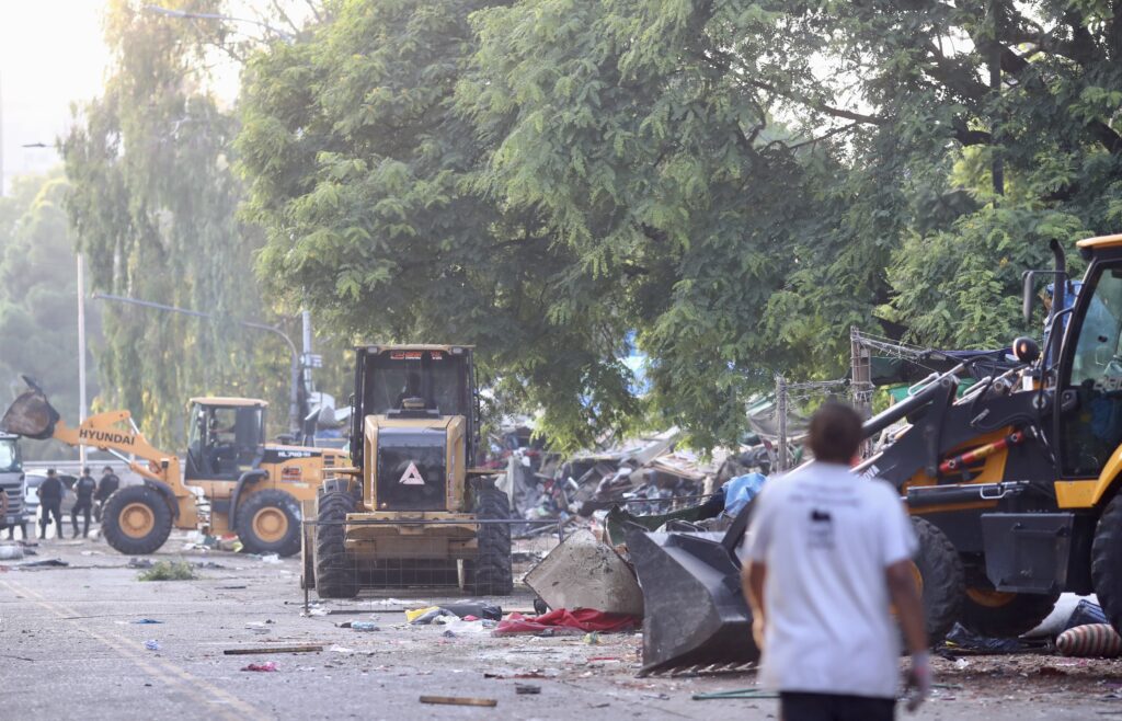 Desalojo en Retiro