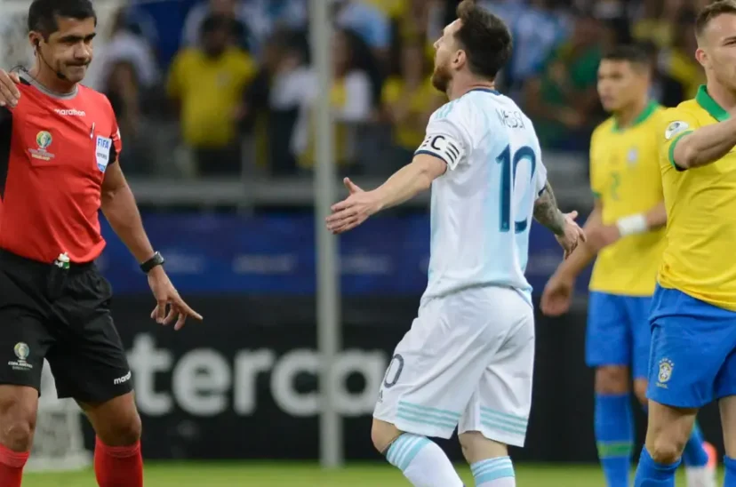 Árbitro Messi Copa América 2019