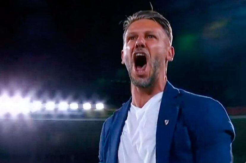 Demichelis festejo
