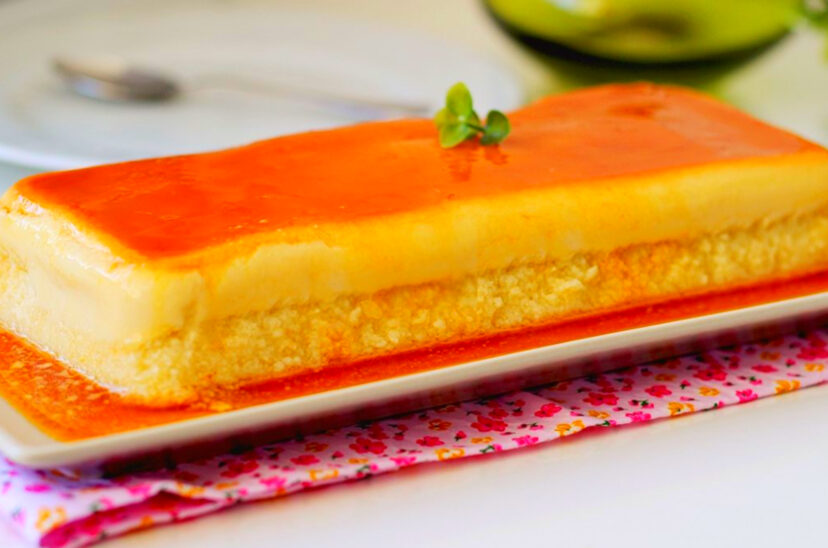 Flan de Manzana