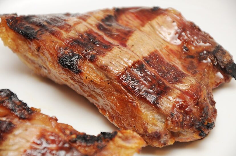 parrilla carne porcina