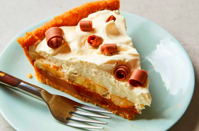 Torta de banana y dulce de leche