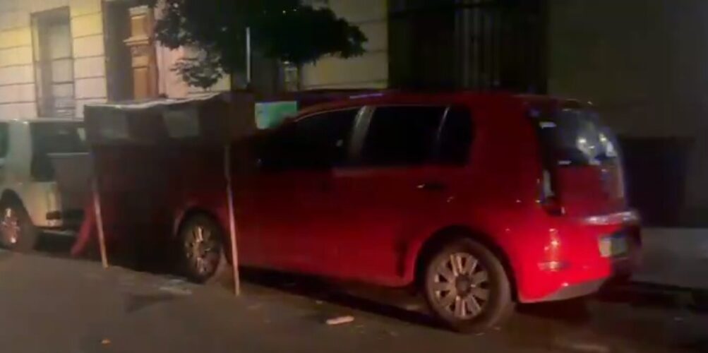 Lugar del crimen a metros del Congreso