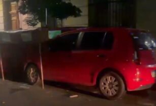 Lugar del crimen a metros del Congreso