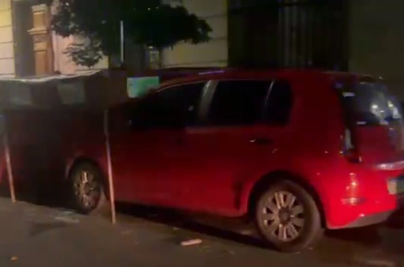Lugar del crimen a metros del Congreso