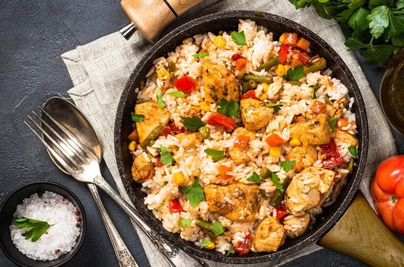 arroz pollo