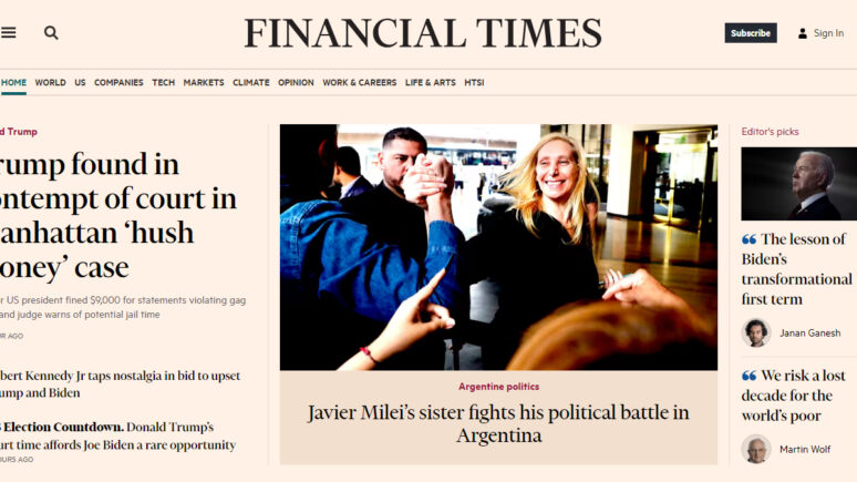 financial times karina milei