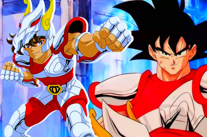 goku pegaso saint seiya dragon ball