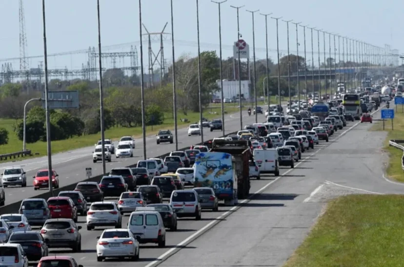 Ruta 2, tránsito intenso