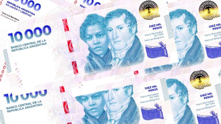 Billete de $10 mil plazo fijo