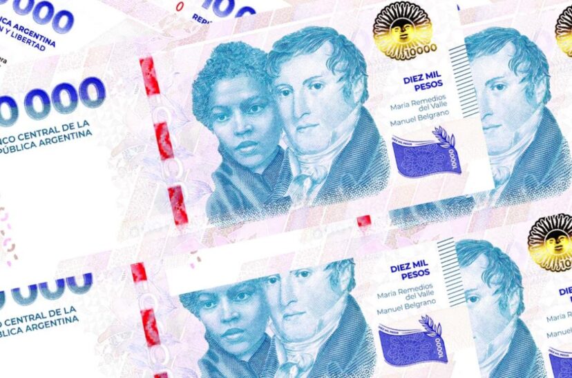 Billete de $10 mil plazo fijo