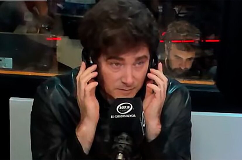 Milei en El Observador