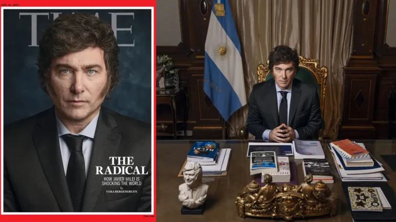 Milei revista Time