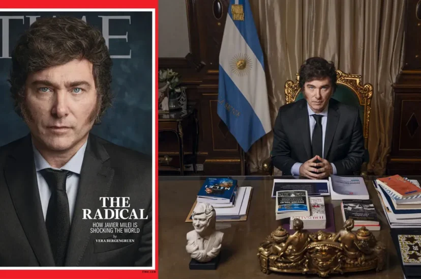 Milei revista Time