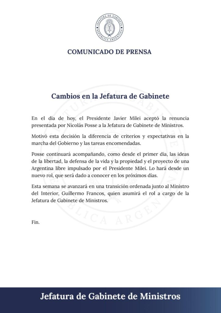 Comunicado Posse