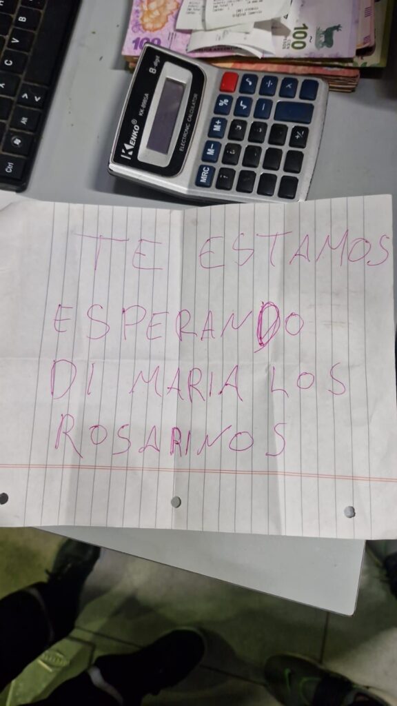 amenaza contra Di María dejada en Rosario.