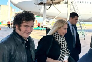 Milei en su viaje a España