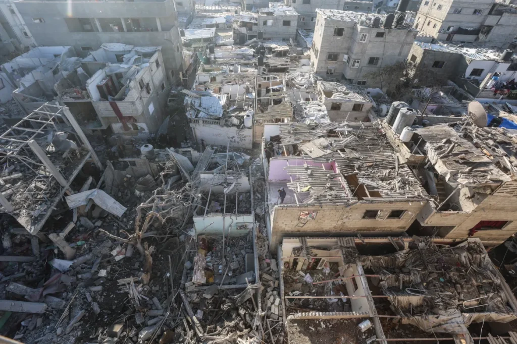 Rafah tras los ataques de Israel.