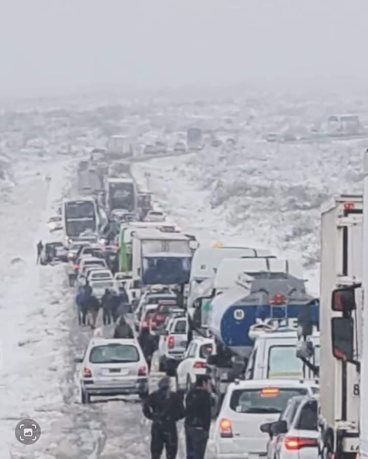 Nevadas en la Patagonia.