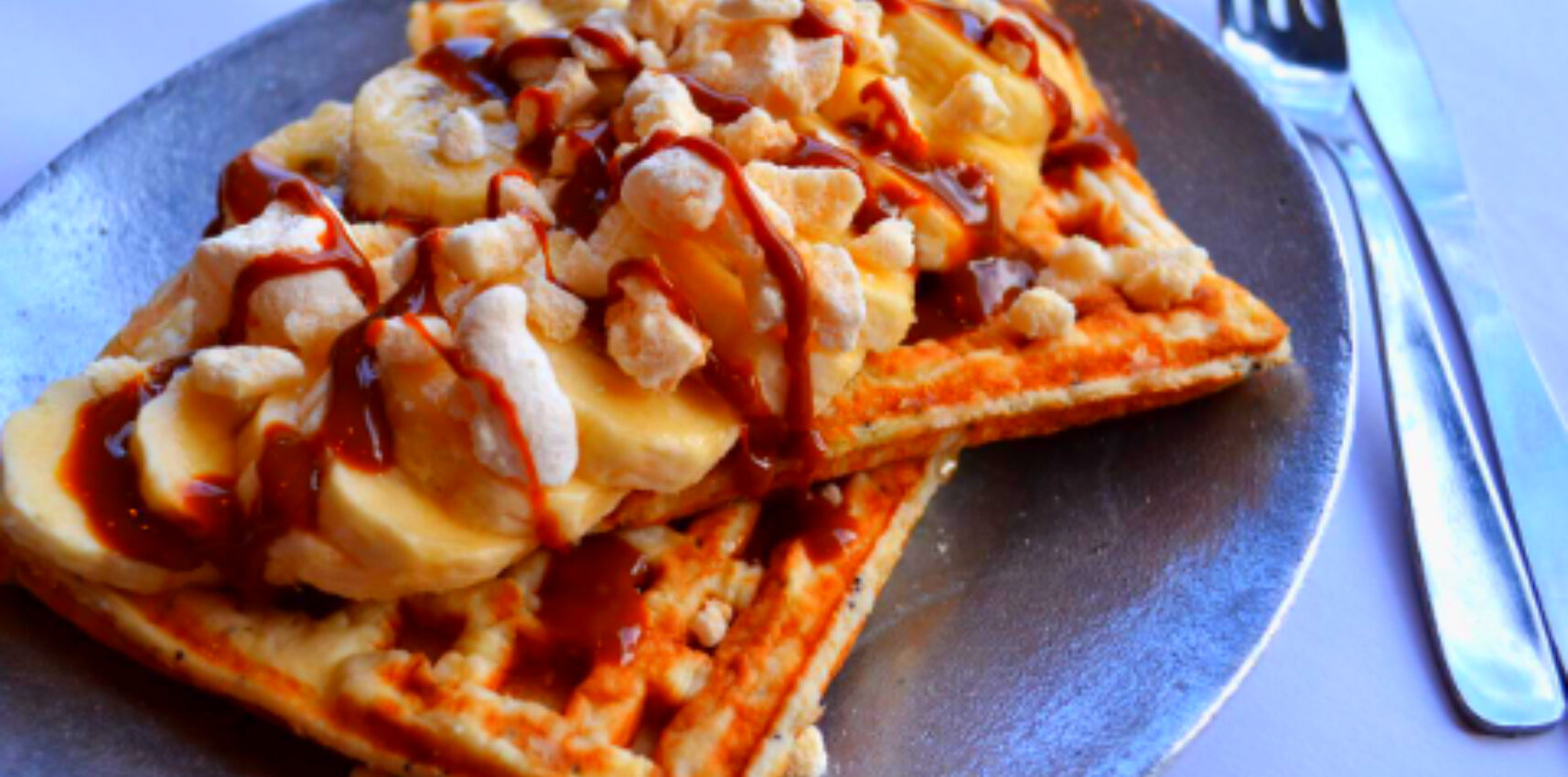 Wafles Banana Dulce de leche