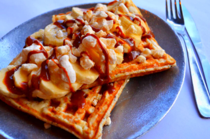 Wafles Banana Dulce de leche