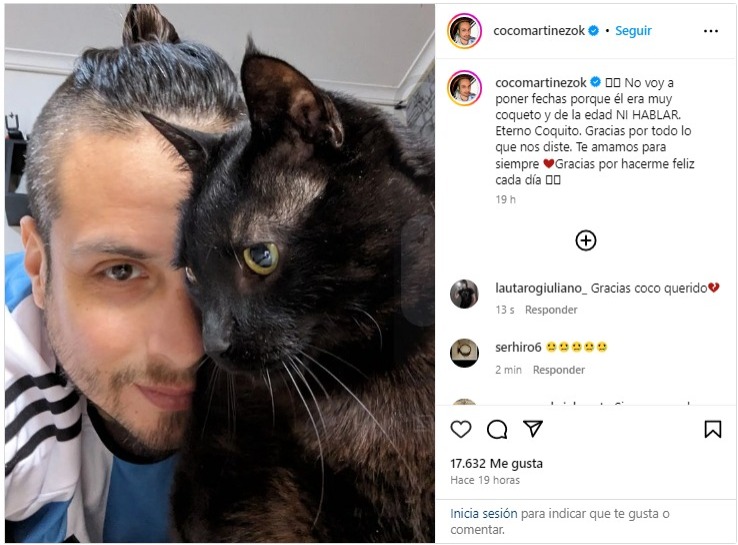 Posteo novia Coco Martínez