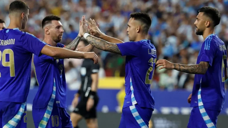 Argentina en el triunfo contra Guatemala