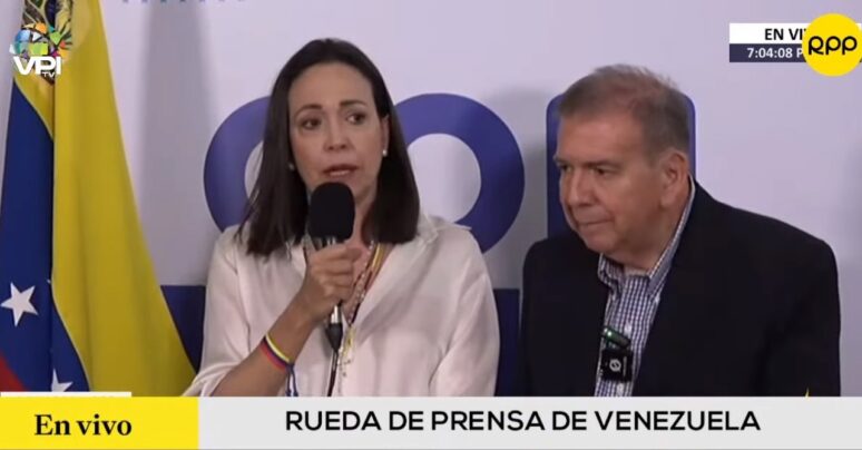 María Corina Machado y González Urrutia en Venezuela