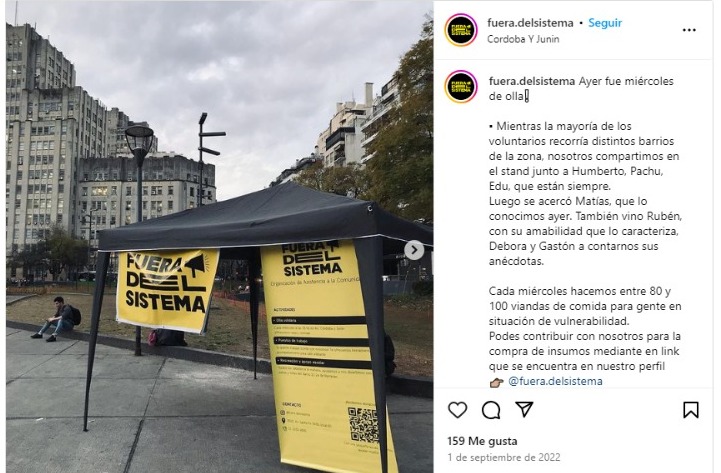 olla para personas en situación de calle