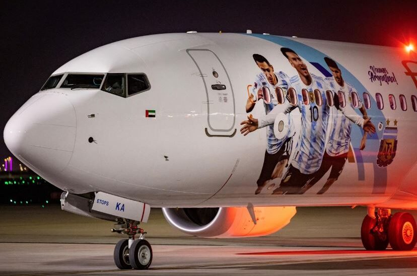 avión selección argentina