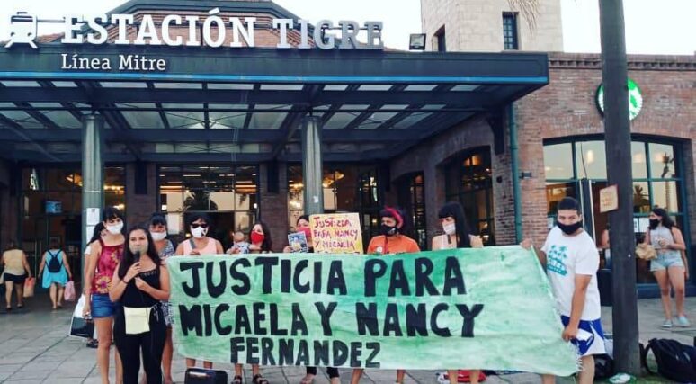 Pedido de justicia por Micaela y Nancy Fernández