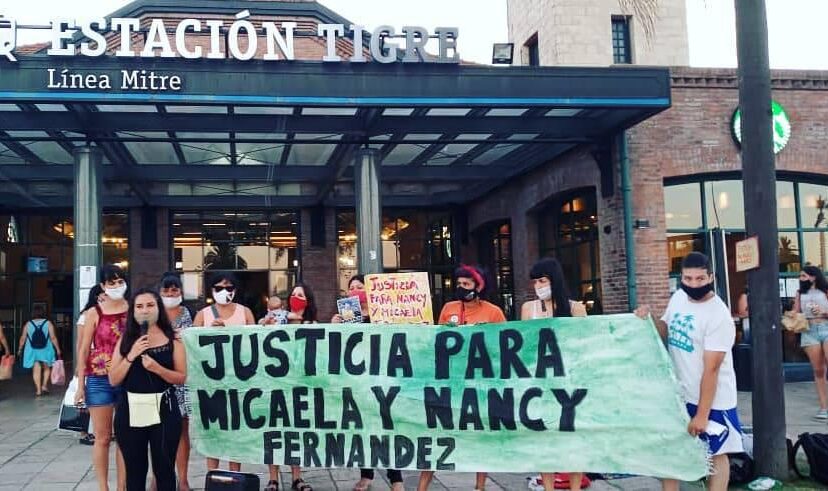 Pedido de justicia por Micaela y Nancy Fernández
