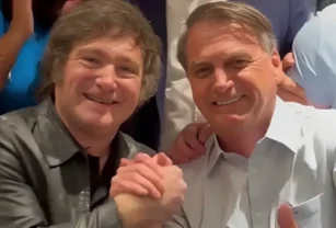 Javier Milei con Bolsonaro