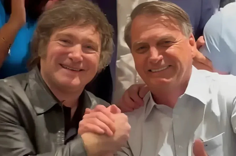 Javier Milei con Bolsonaro