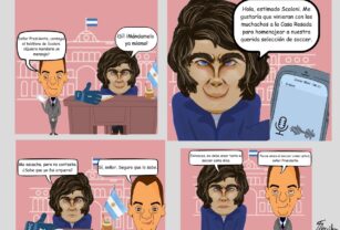 Milei, Adorni y la Selección