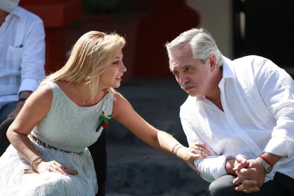 Fabiola Yañez y Alberto Fernández
