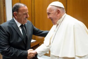 Quintela con el Papa