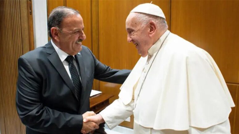 Quintela con el Papa