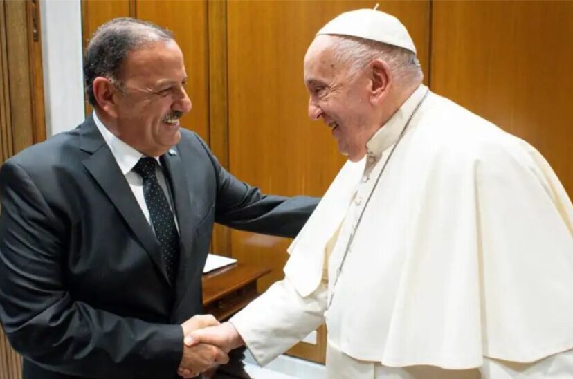 Quintela con el Papa