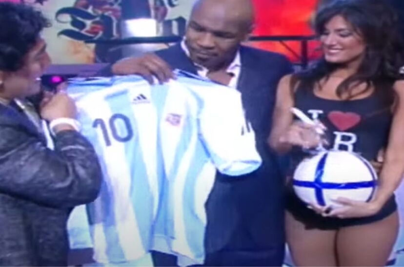 Silvina Escudero y Mike Tyson