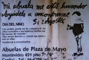 Cartel "Mi abuela me está buscando"