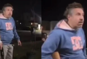 Vecino que reaccionó violentamente al ring raje