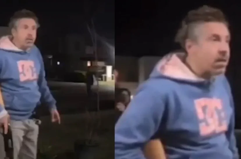 Vecino que reaccionó violentamente al ring raje