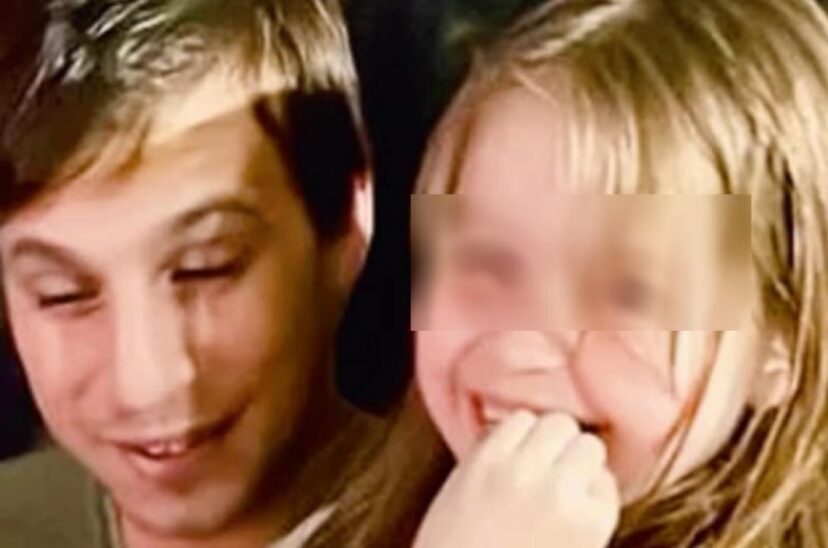 Julián Scazzino con su hija Julieta