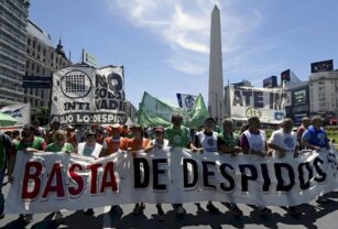 Despidos estatales protesta